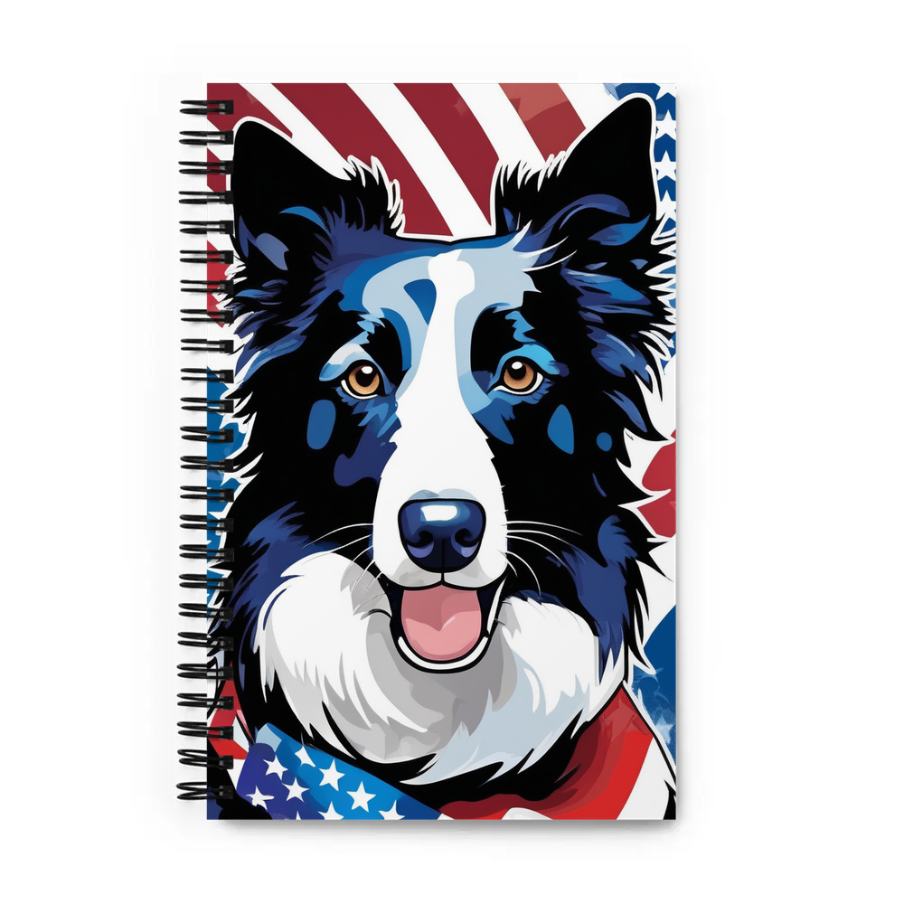 PugMug Custom Border Collie Spiral Notebook