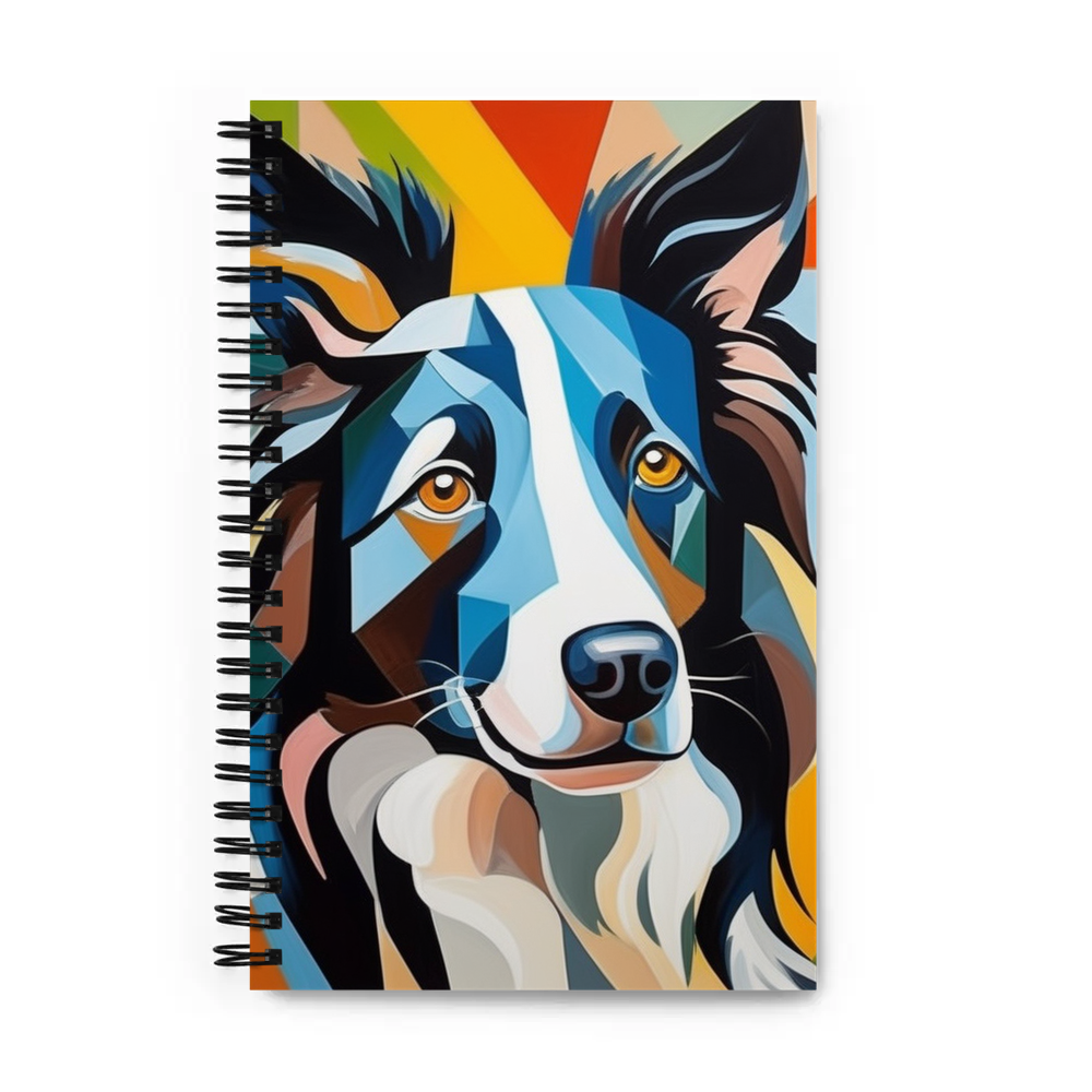 PugMug Custom Border Collie Spiral Notebook