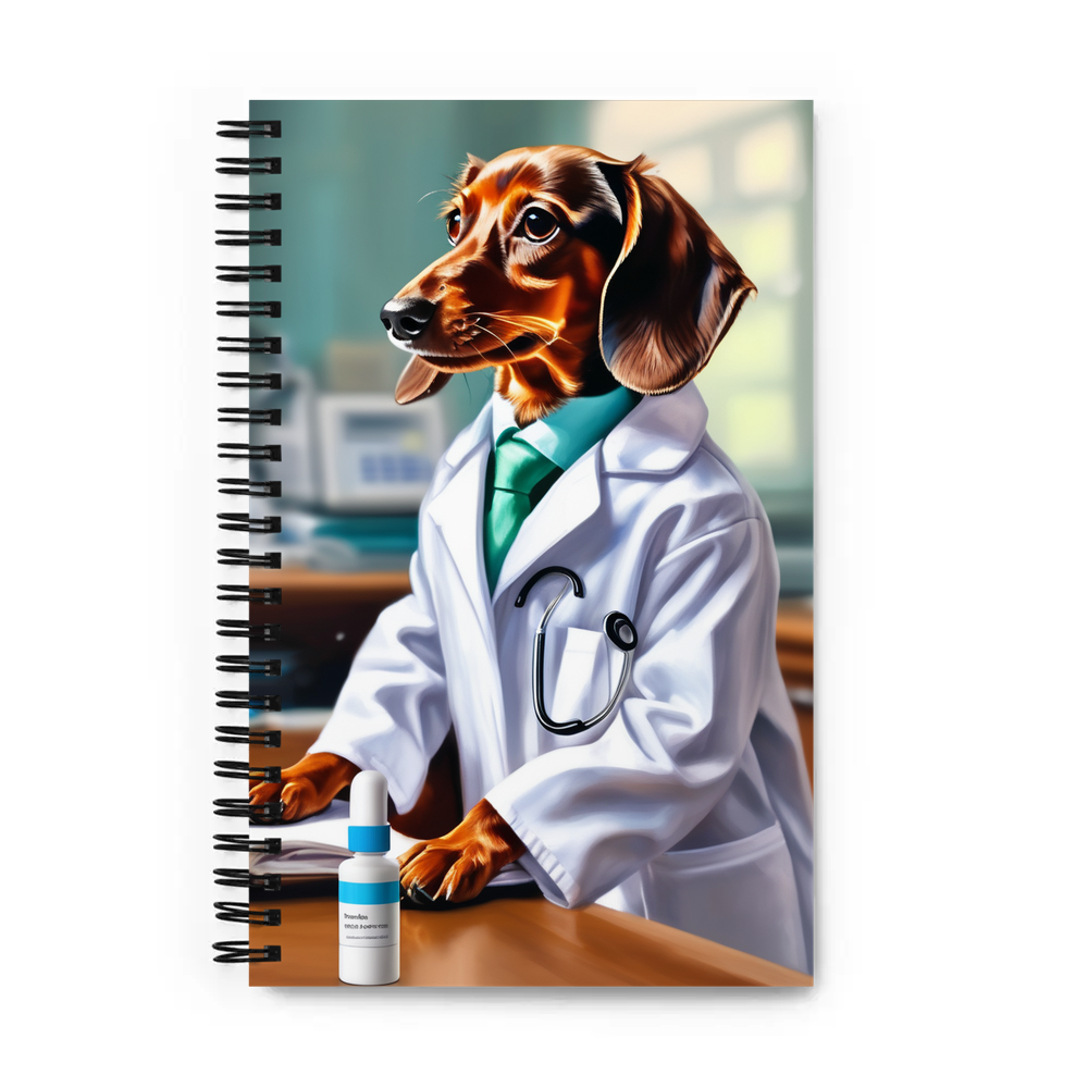 PugMug Custom Tan Dachshund Spiral Notebook