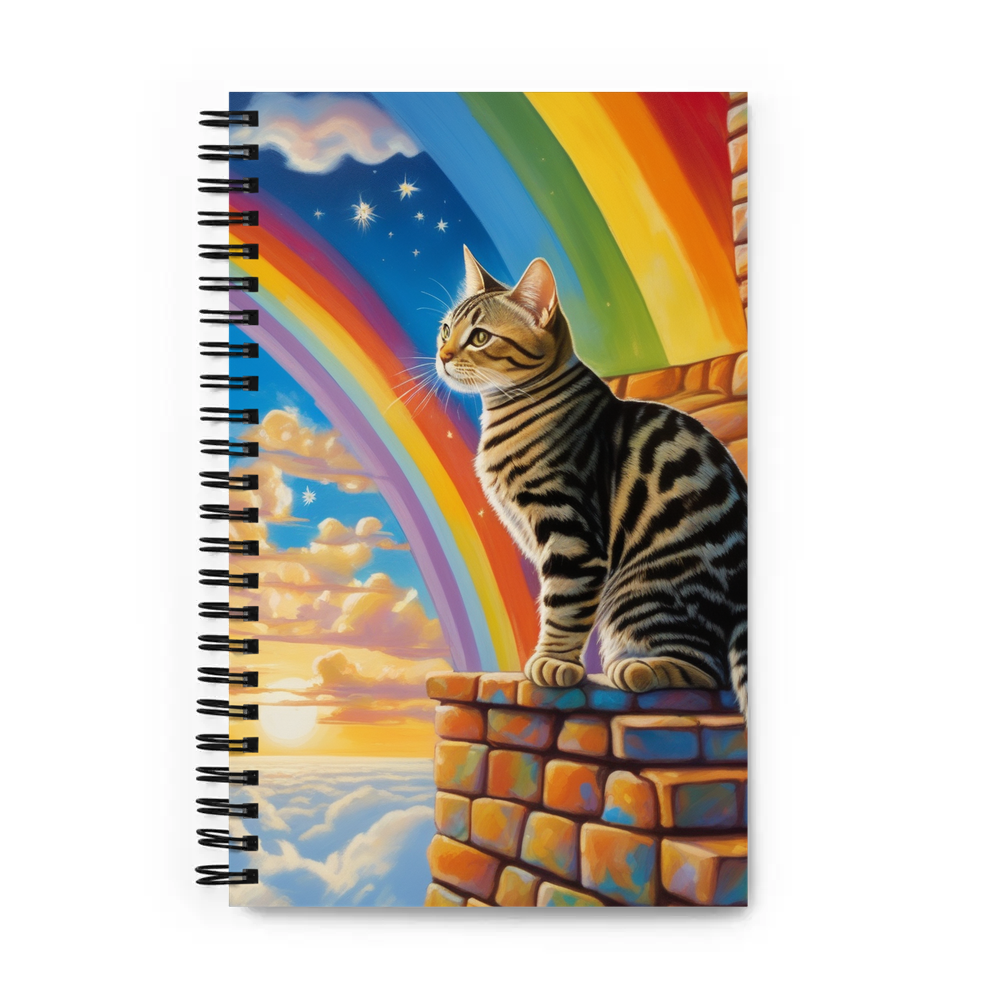 PugMug Custom Tabby American Shorthair Cat Spiral Notebook