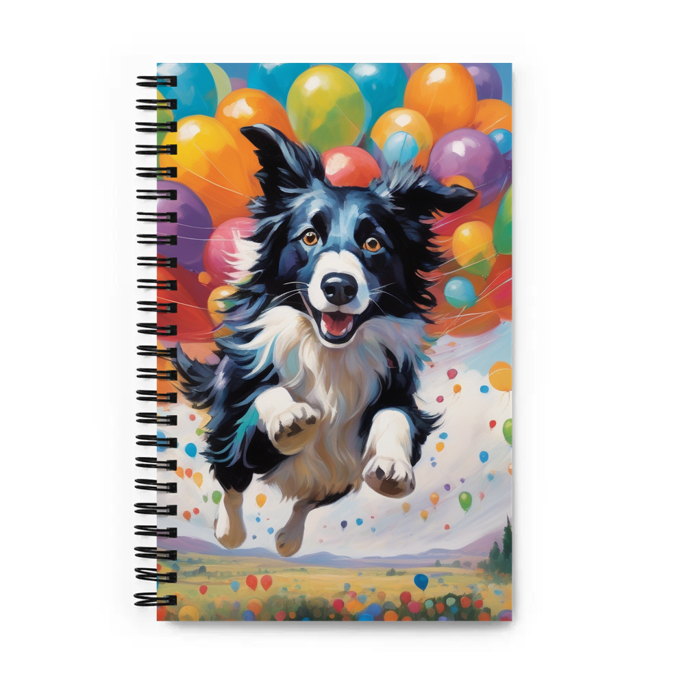 PugMug Custom Border Collie Spiral Notebook