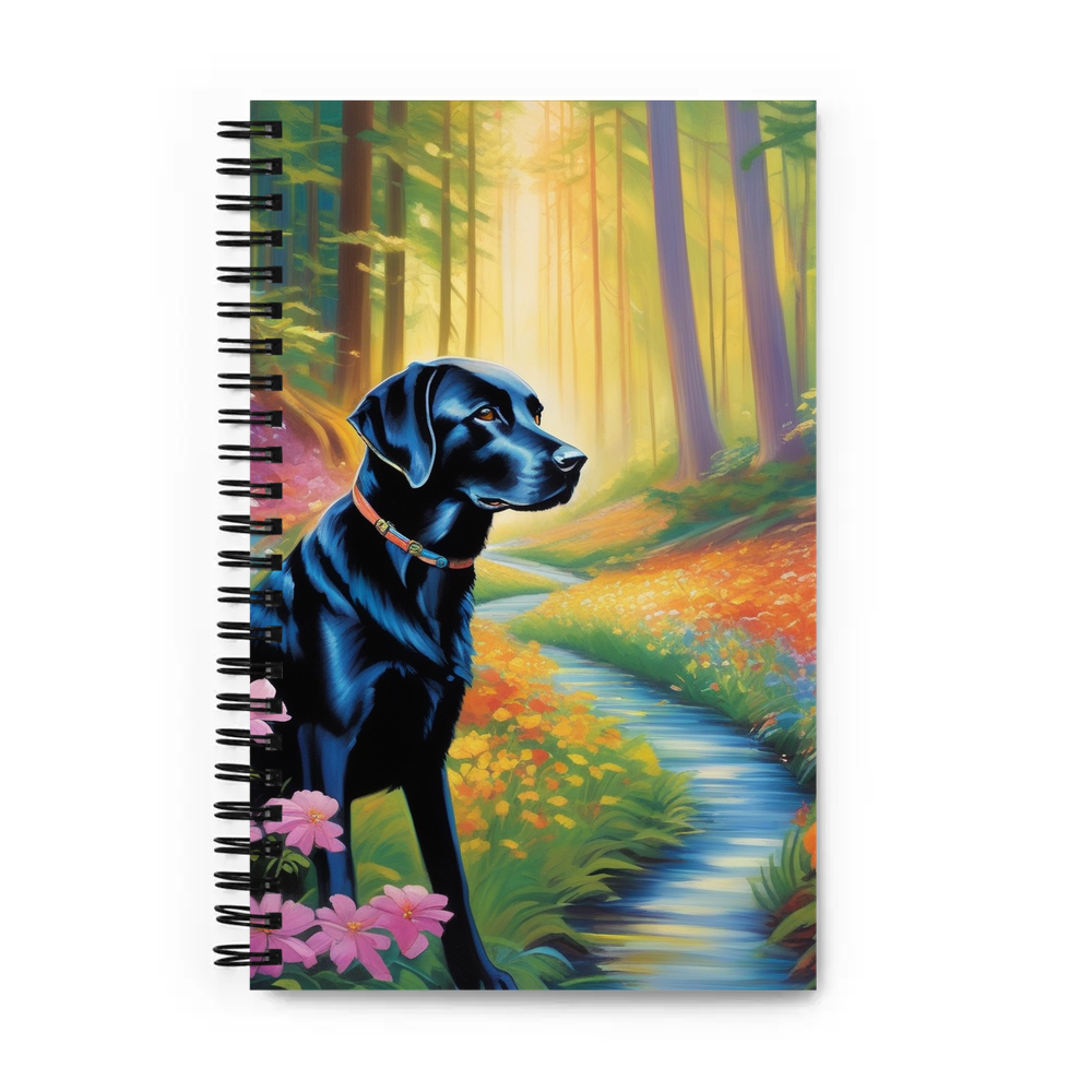 PugMug Custom Black Labrador Retriever Spiral Notebook