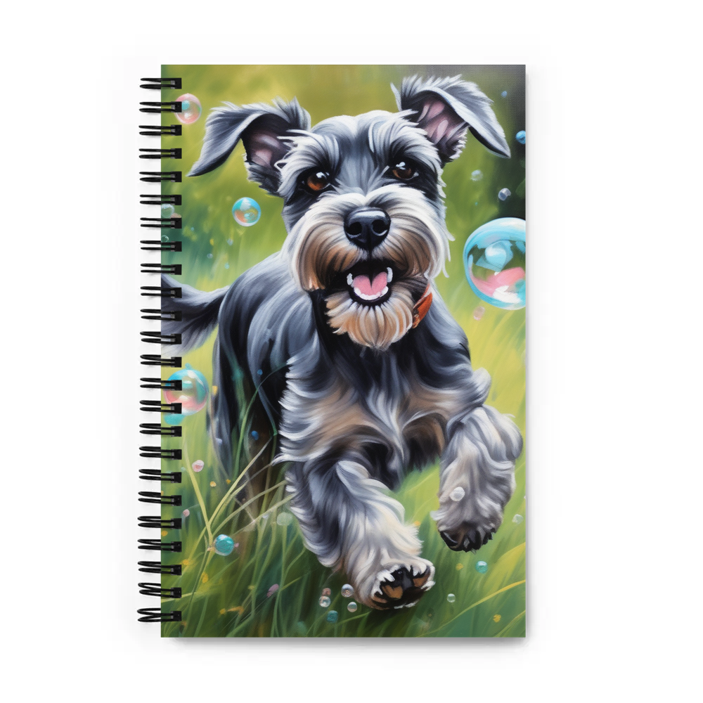 PugMug Custom Miniature Schnauzer Spiral Notebook