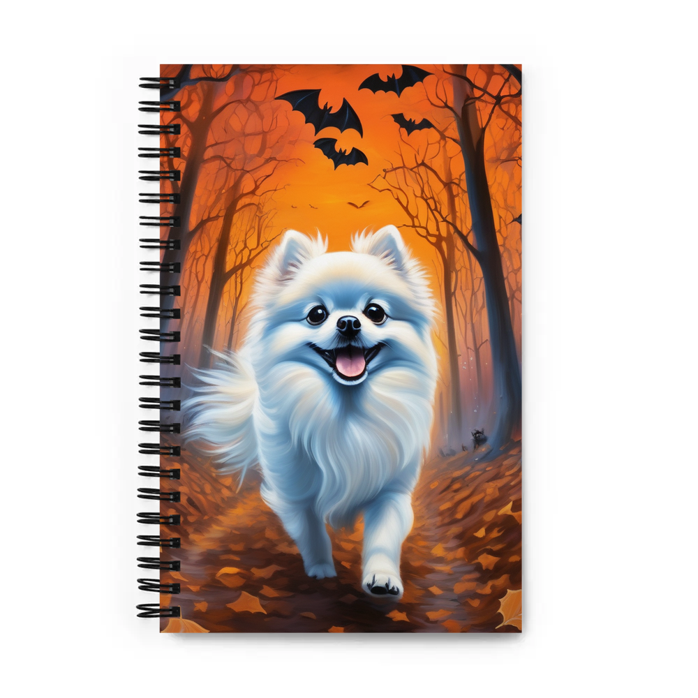 PugMug Custom White Pomeranian Spiral Notebook