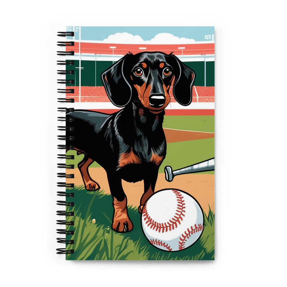 PugMug Custom Black Dachshund Spiral Notebook