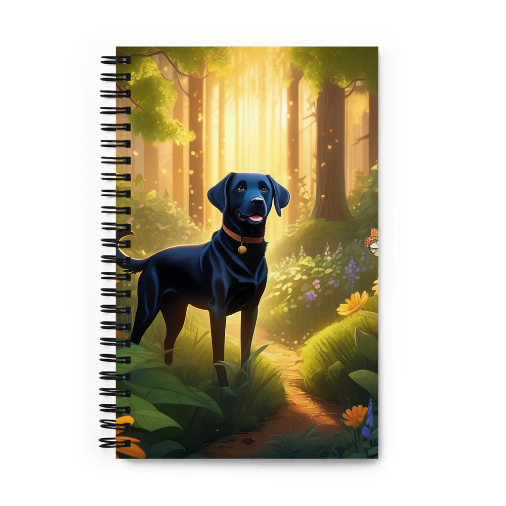 PugMug Custom Black Labrador Retriever Spiral Notebook