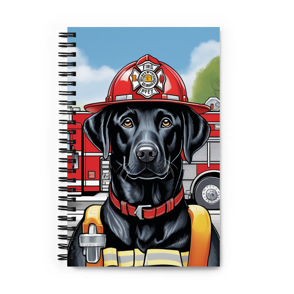 PugMug Custom Black Labrador Retriever Spiral Notebook