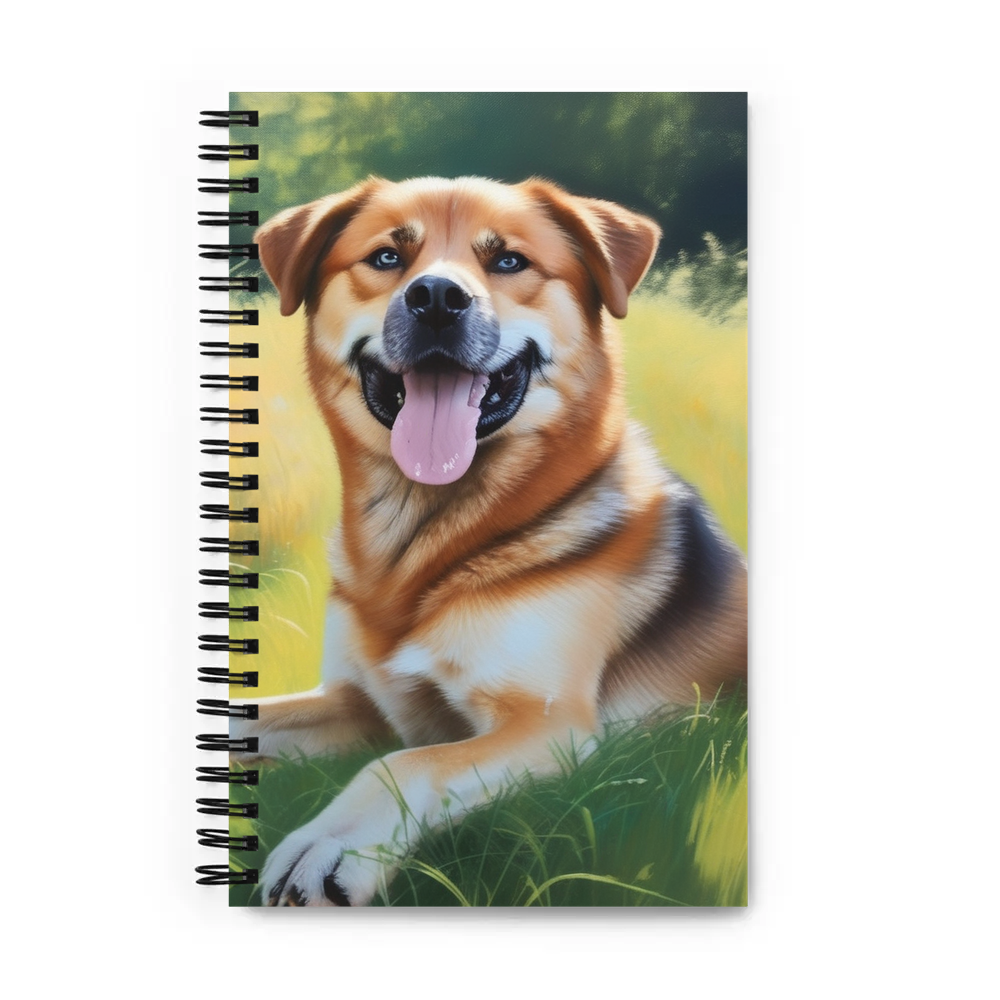 PugMug Custom Blue Spiral Notebook
