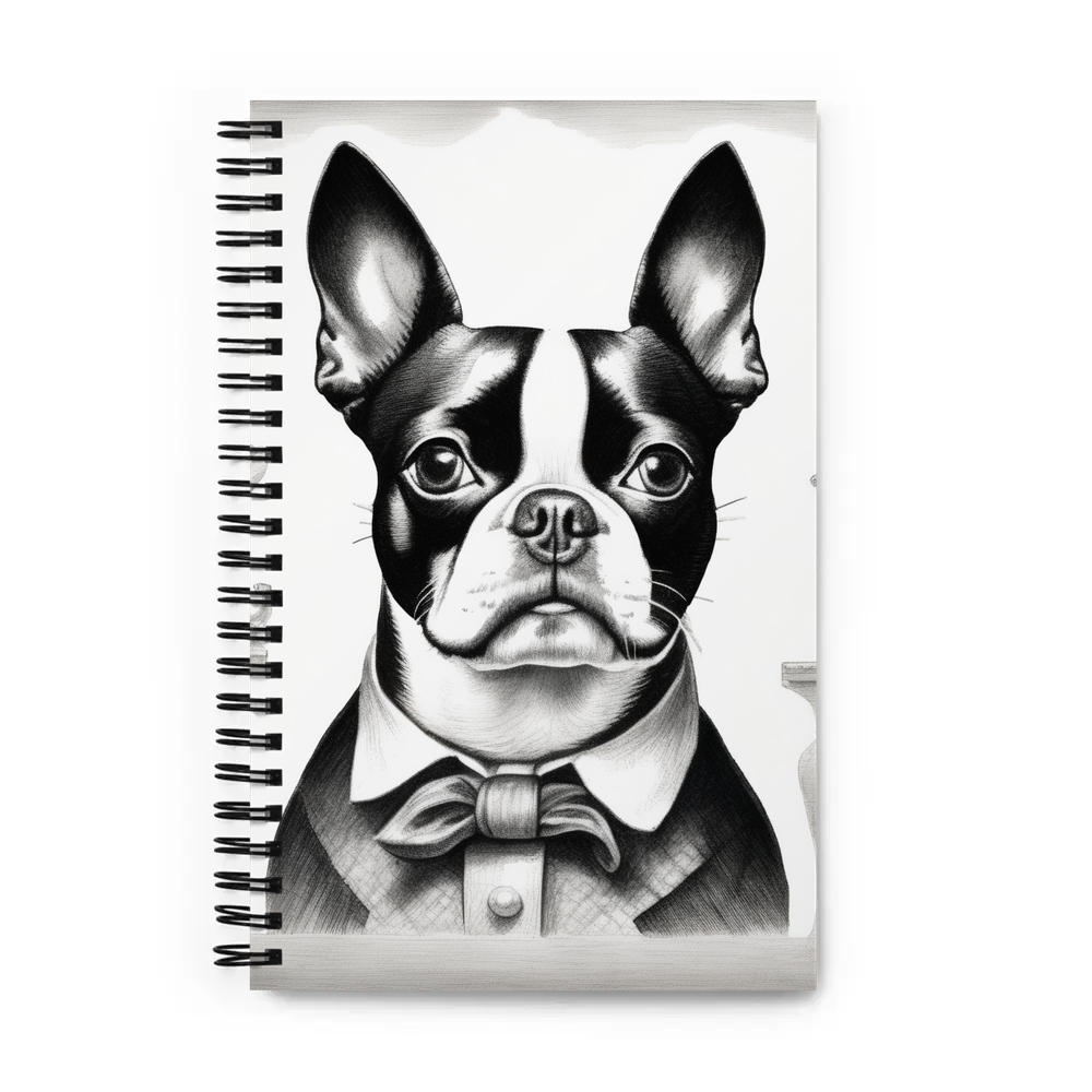 PugMug Custom Boston Terrier Spiral Notebook