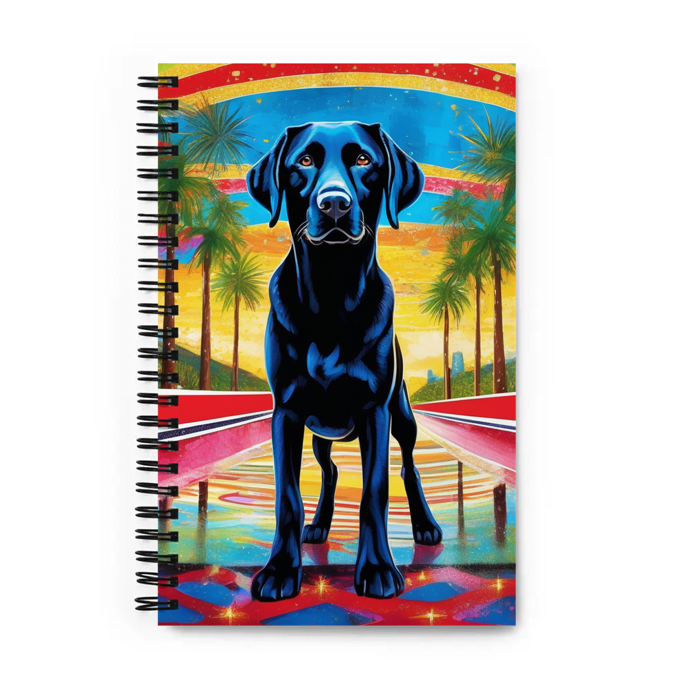 PugMug Custom Black Labrador Retriever Spiral Notebook