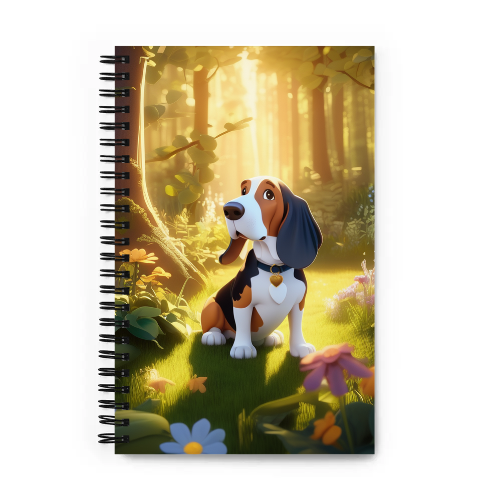 PugMug Custom Basset Hound Spiral Notebook