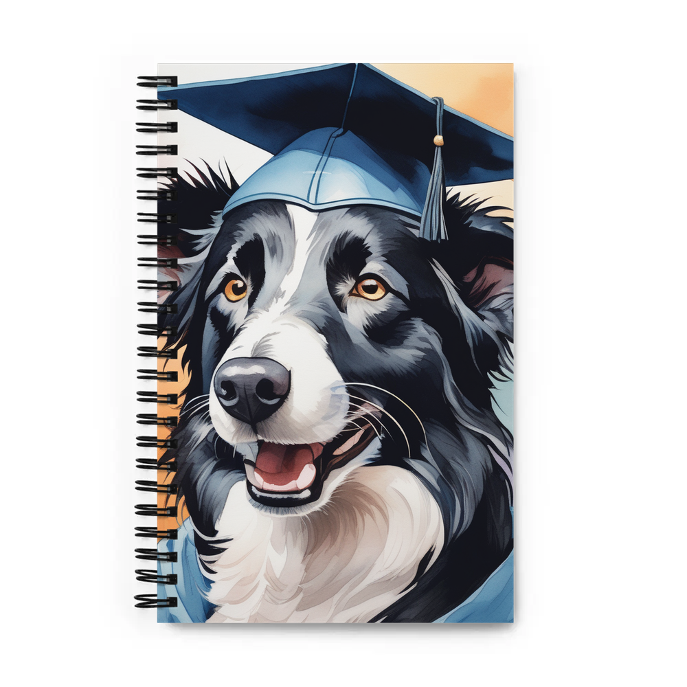 PugMug Custom Border Collie Spiral Notebook
