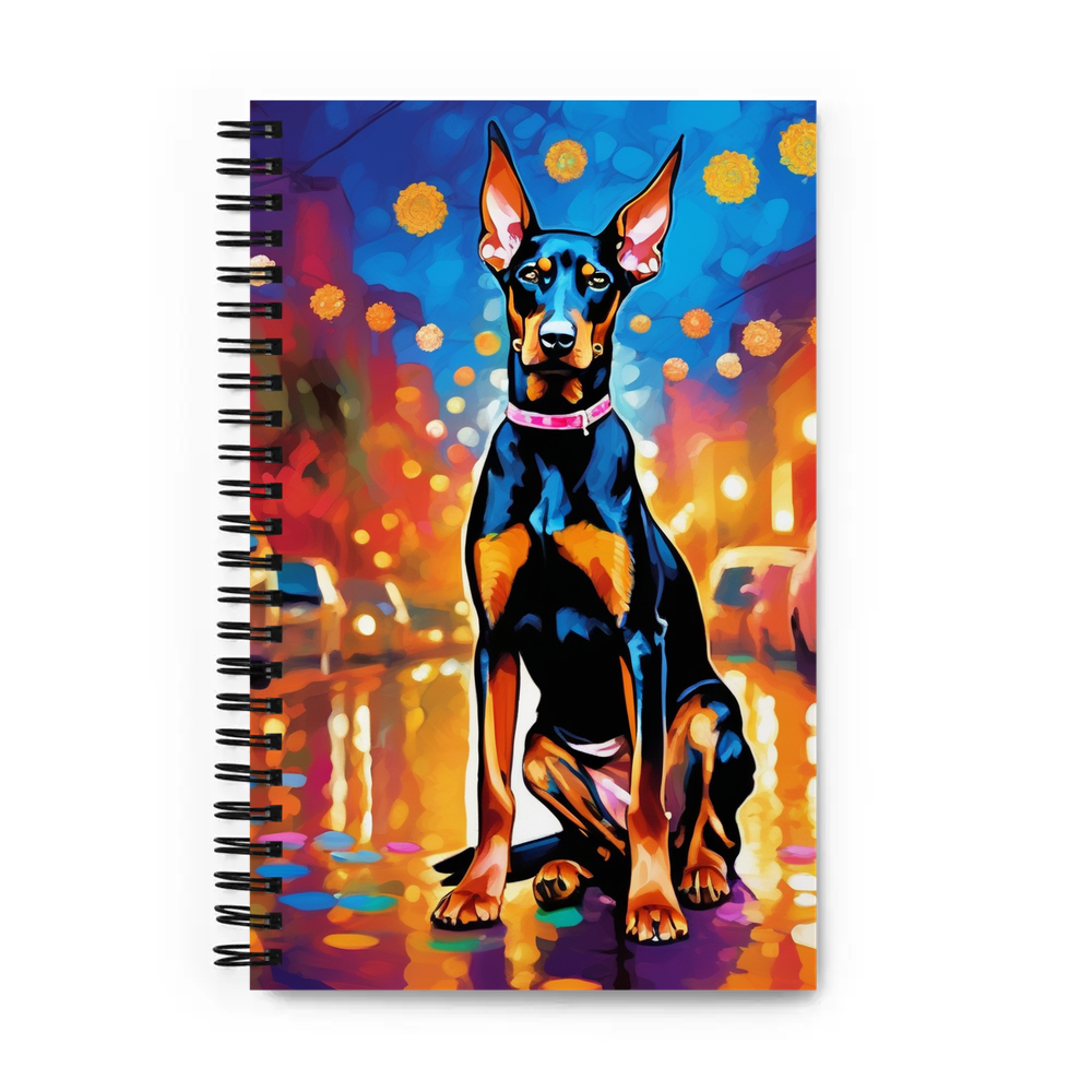 PugMug Custom Doberman Pinscher Spiral Notebook