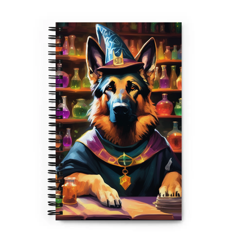 PugMug Custom German Shepherd Dog Spiral Notebook
