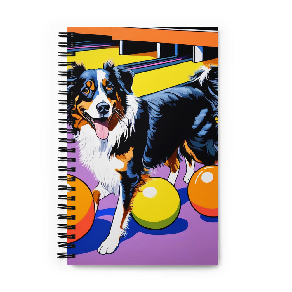 PugMug Custom Miniature American Shepherd Spiral Notebook