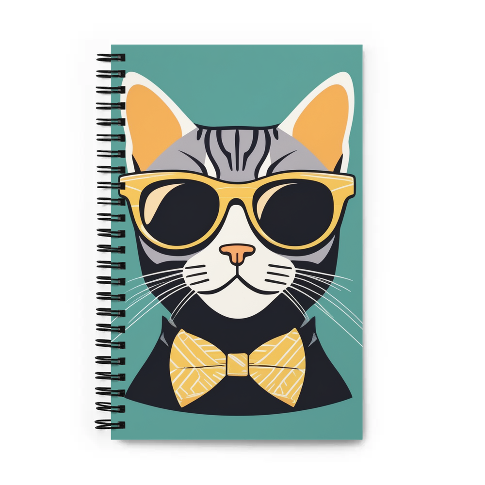 PugMug Custom Tabby American Shorthair Cat Spiral Notebook