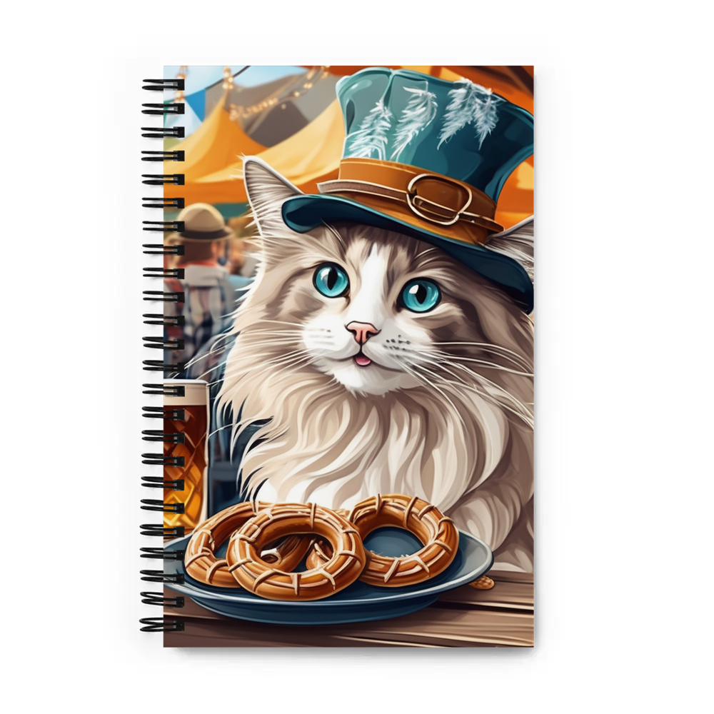 PugMug Custom Tabby Ragdoll Cat Spiral Notebook