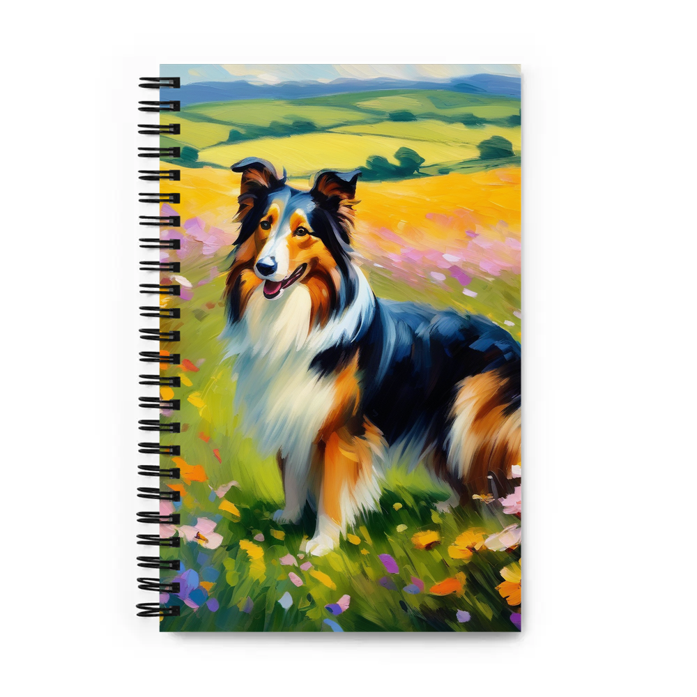 PugMug Custom Collie Spiral Notebook
