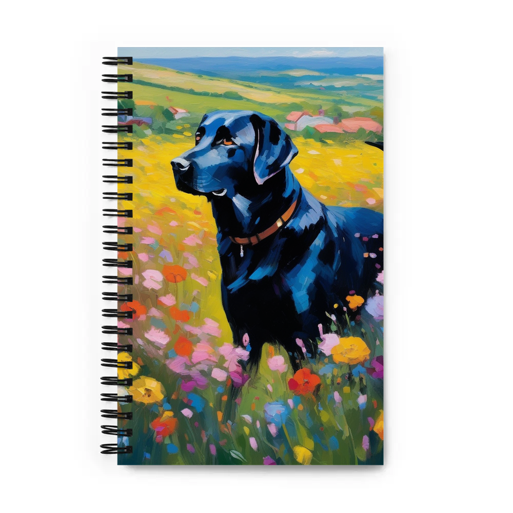 PugMug Custom Black Labrador Retriever Spiral Notebook