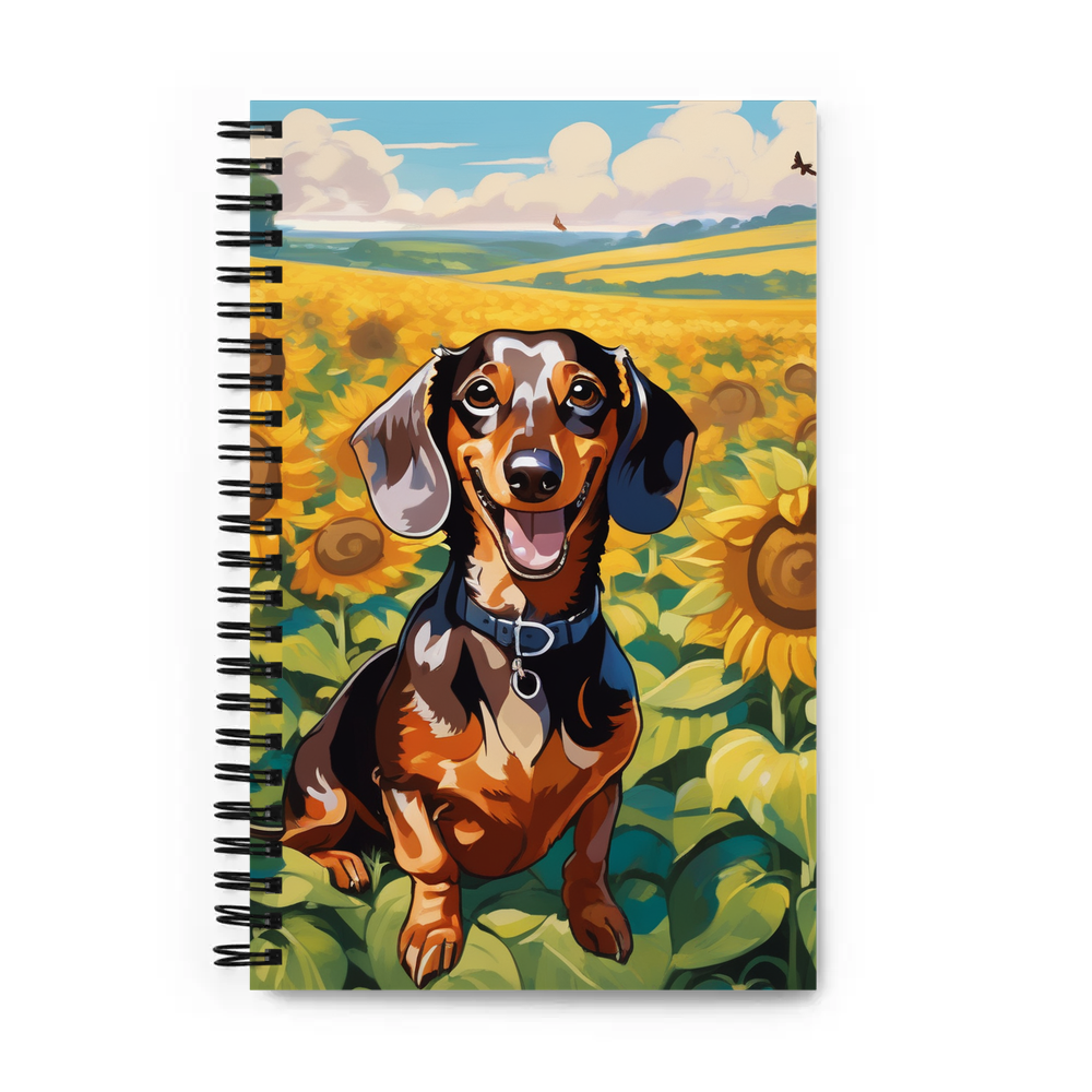 PugMug Custom Tan Dachshund Spiral Notebook