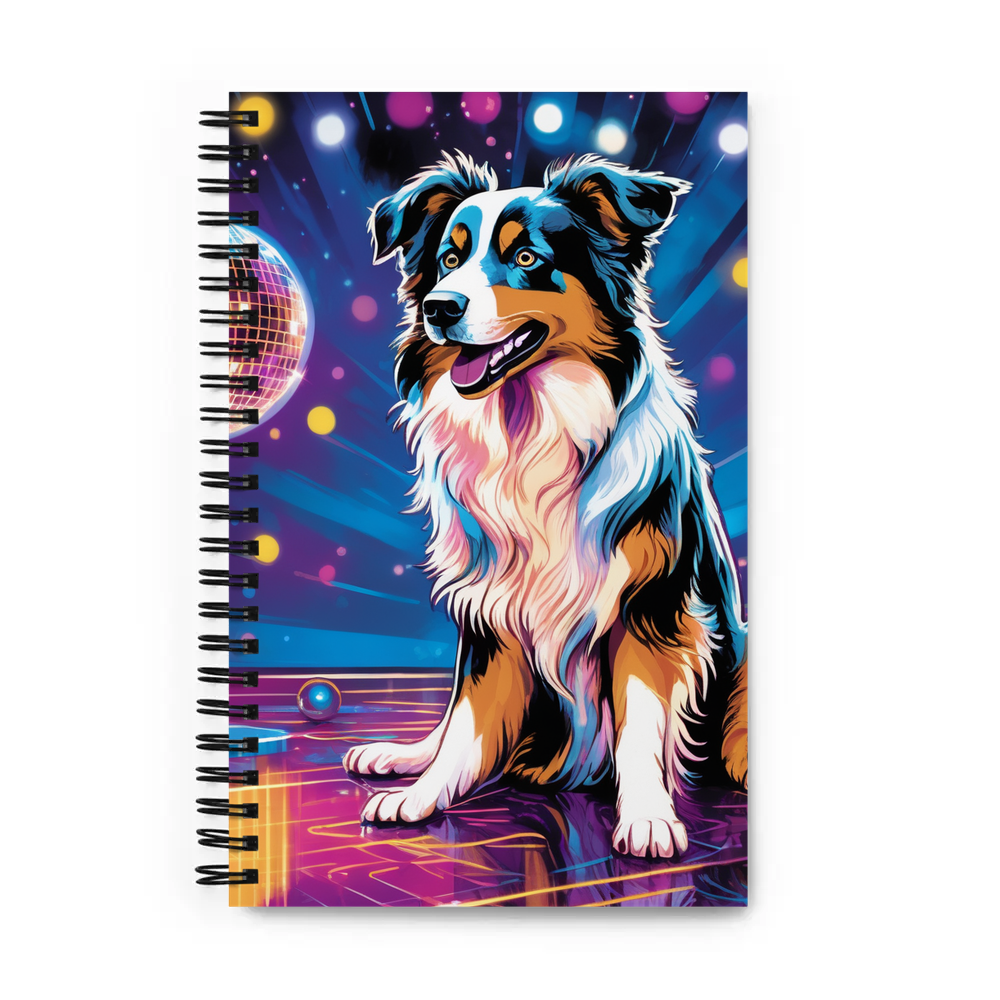 PugMug Custom Australian Shepherd Dog Spiral Notebook