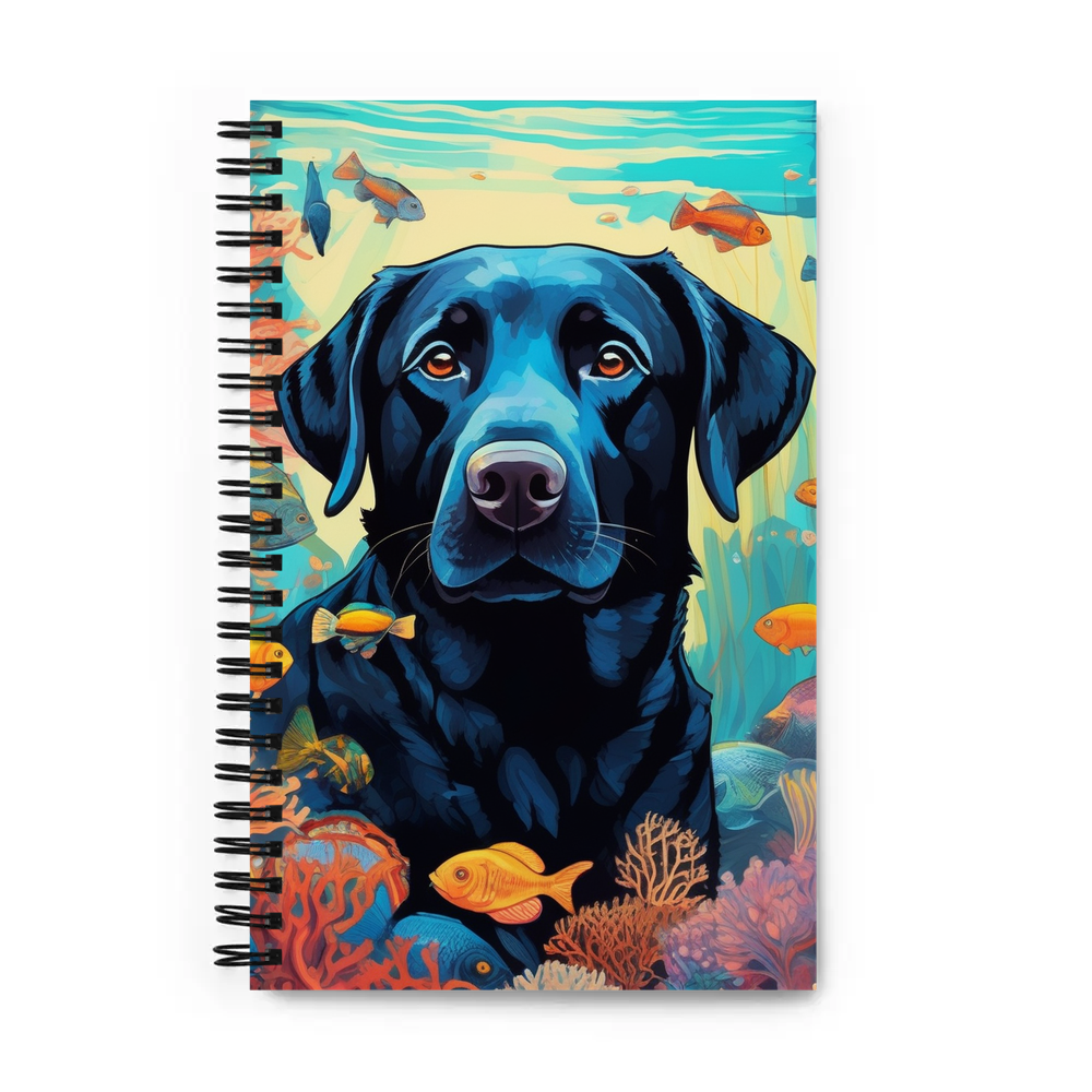 PugMug Custom Black Labrador Retriever Spiral Notebook