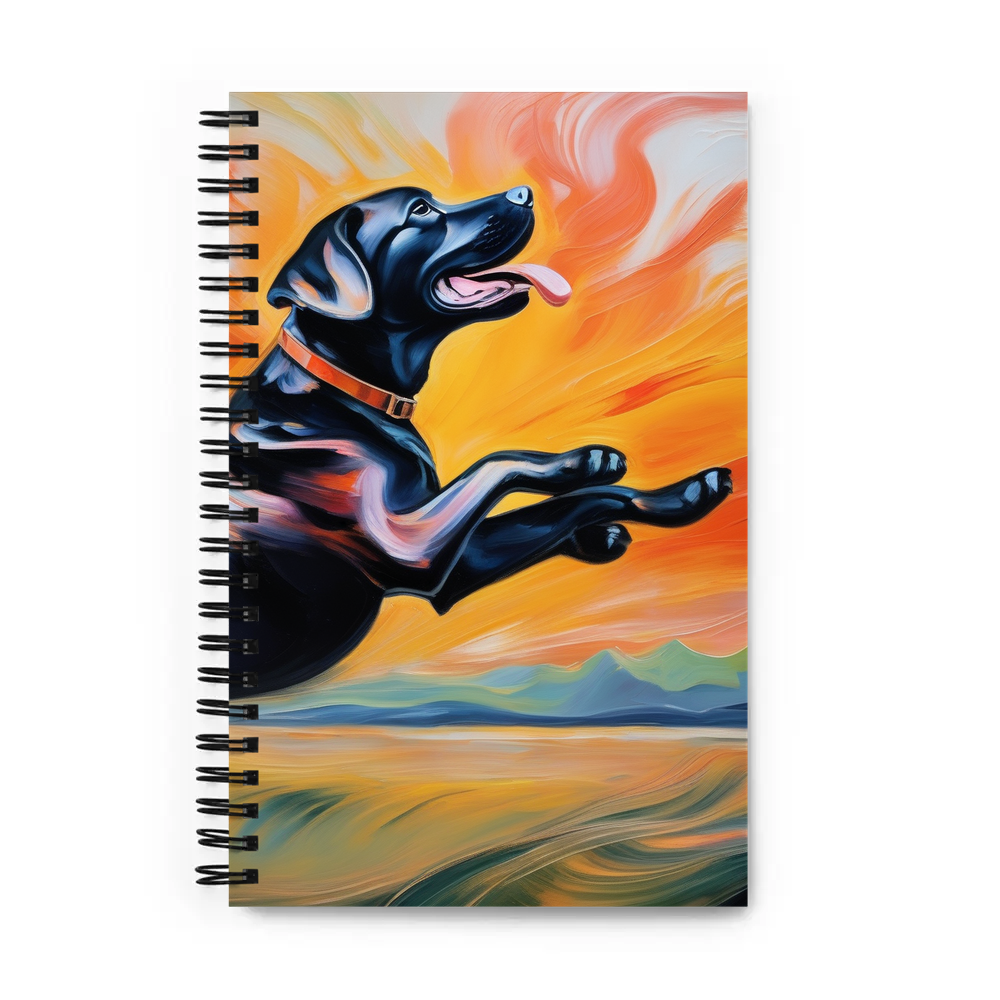 PugMug Custom Black Labrador Retriever Spiral Notebook