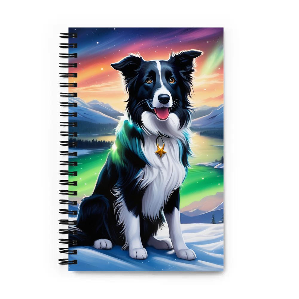 PugMug Custom Border Collie Spiral Notebook