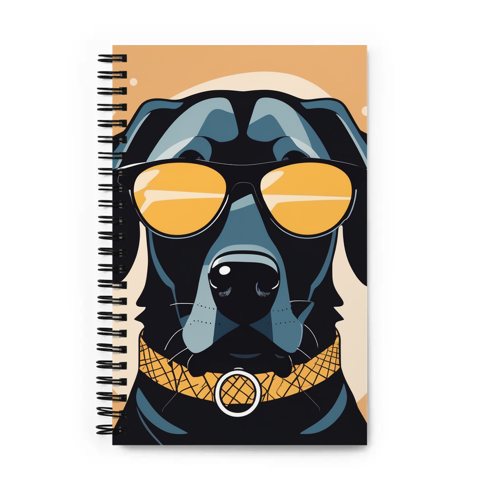 PugMug Custom Black Labrador Retriever Spiral Notebook