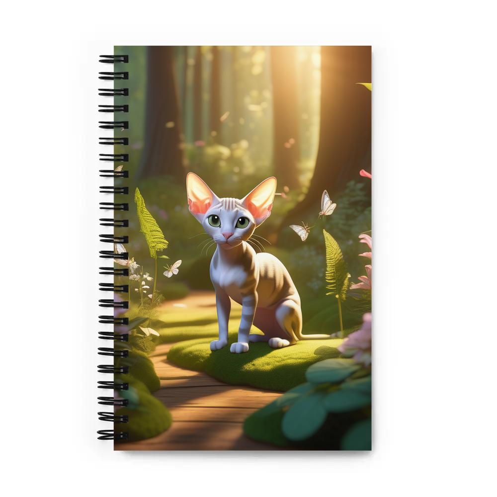 PugMug Custom Tabby Sphynx Cat Spiral Notebook