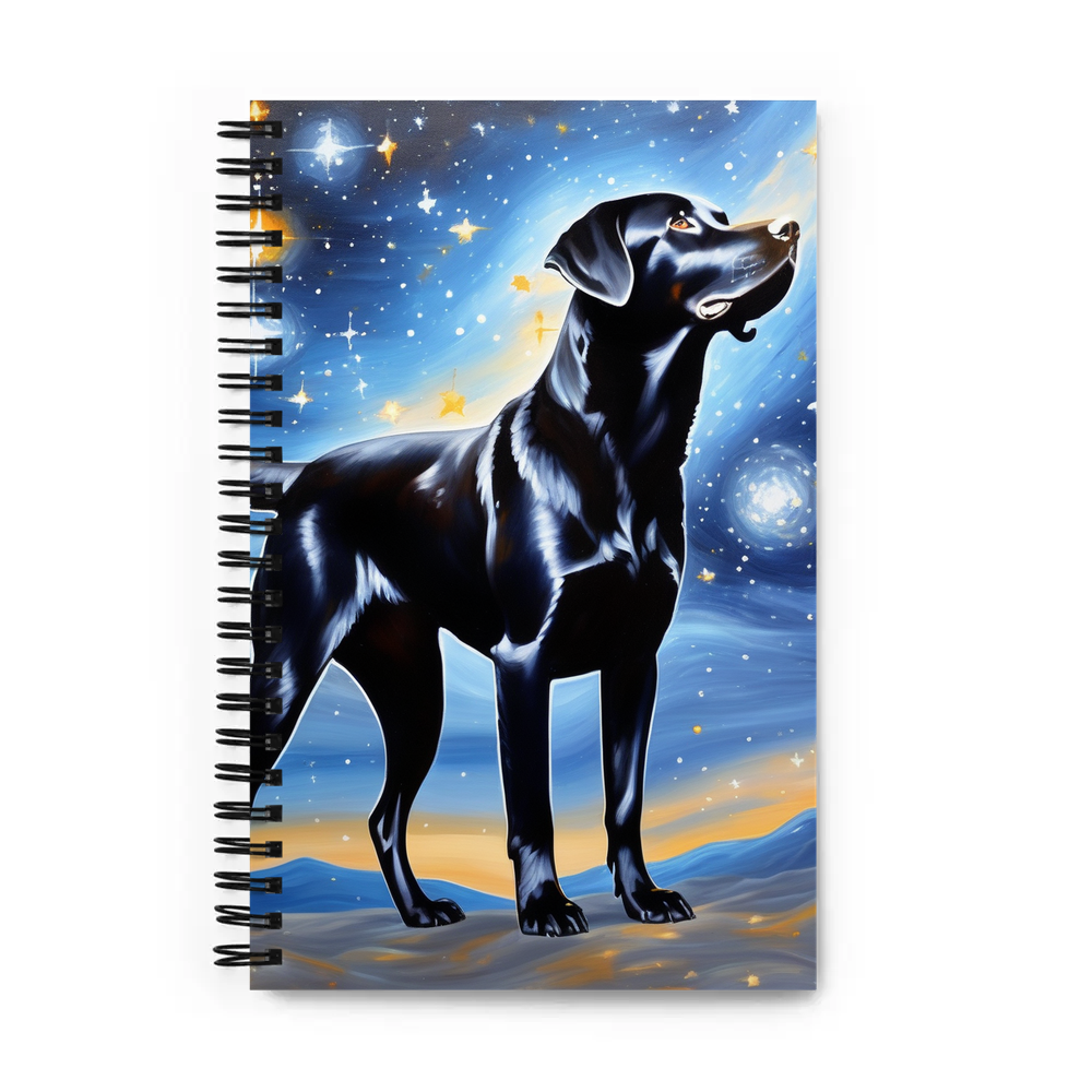 PugMug Custom Black Labrador Retriever Spiral Notebook