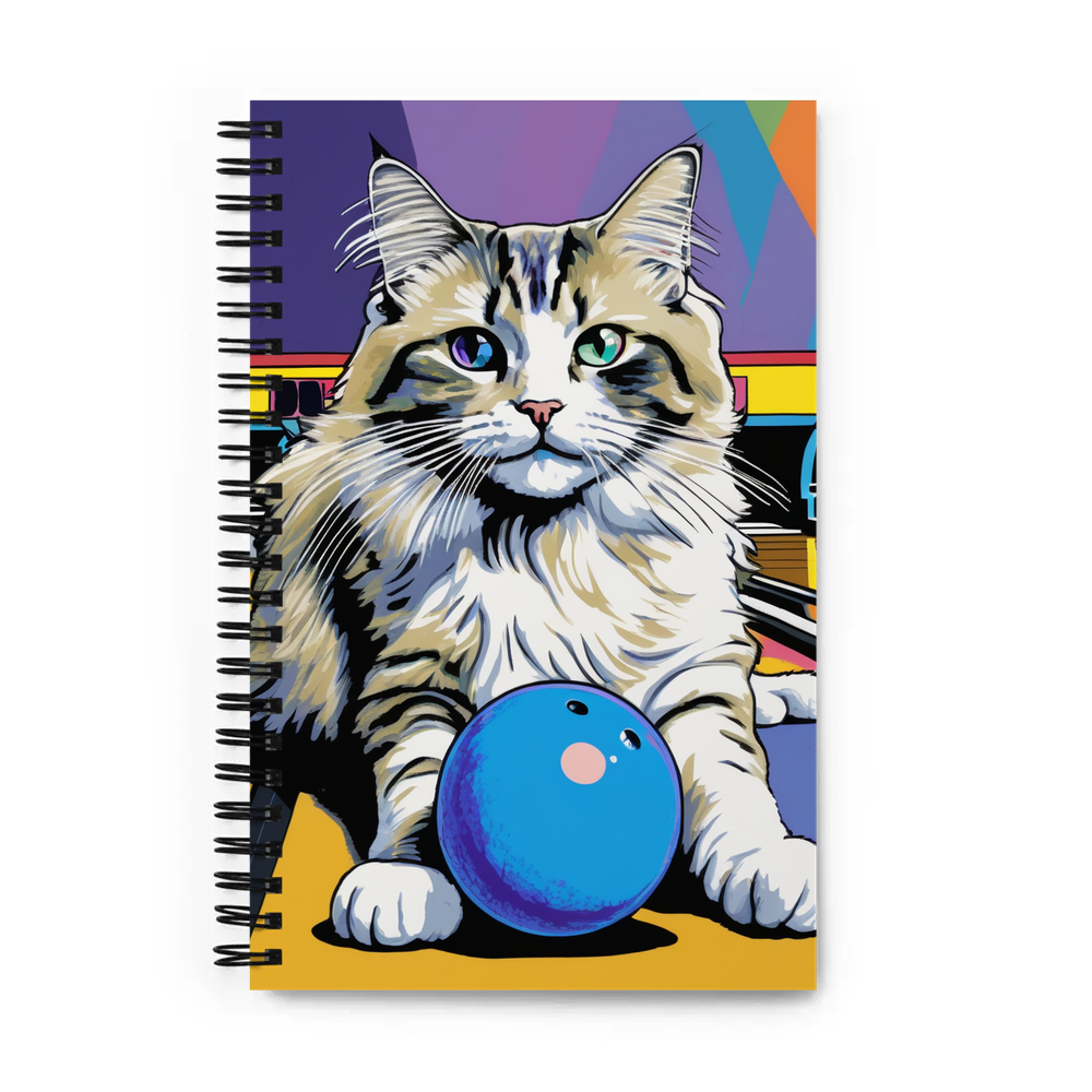 PugMug Custom Tabby Ragdoll Cat Spiral Notebook