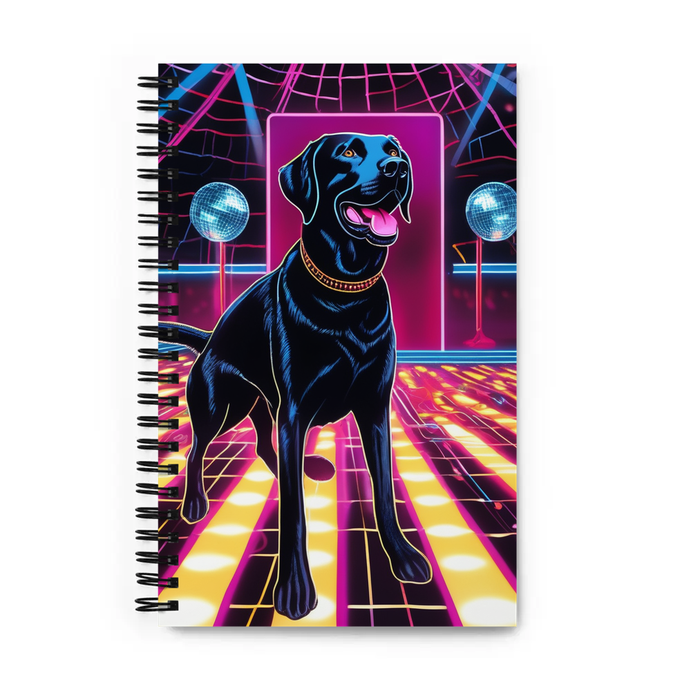 PugMug Custom Black Labrador Retriever Spiral Notebook