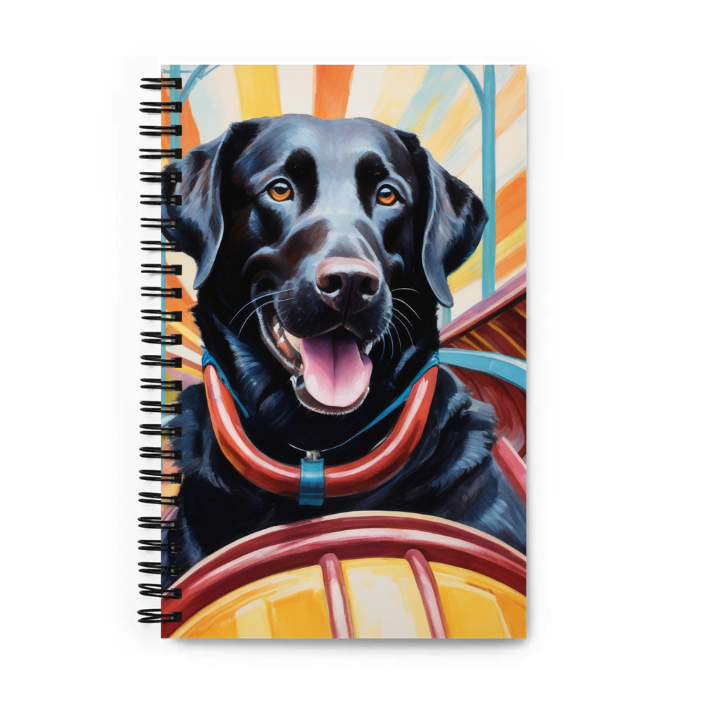 PugMug Custom Black Labrador Retriever Spiral Notebook