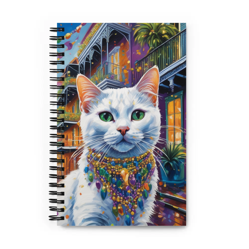 PugMug Custom White Exotic Cat Spiral Notebook