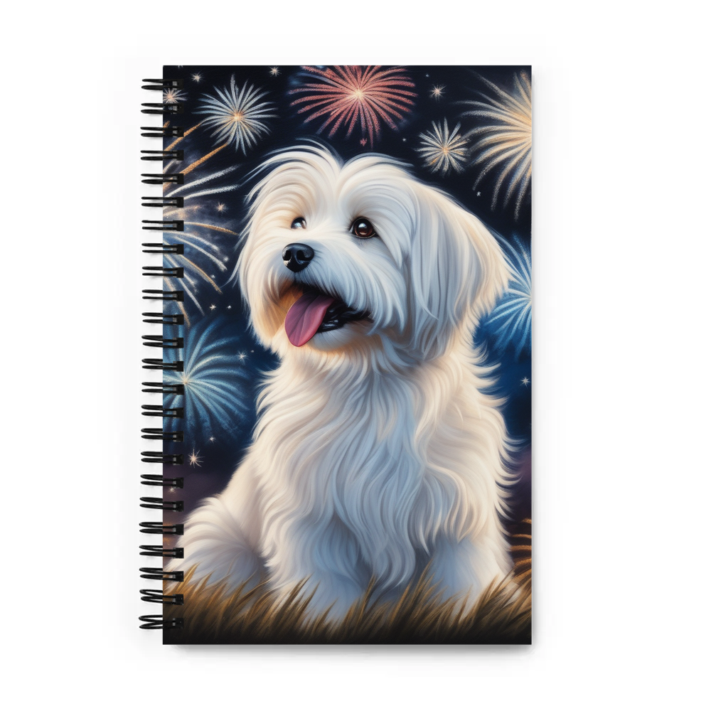 PugMug Custom White Havanese Dog Spiral Notebook