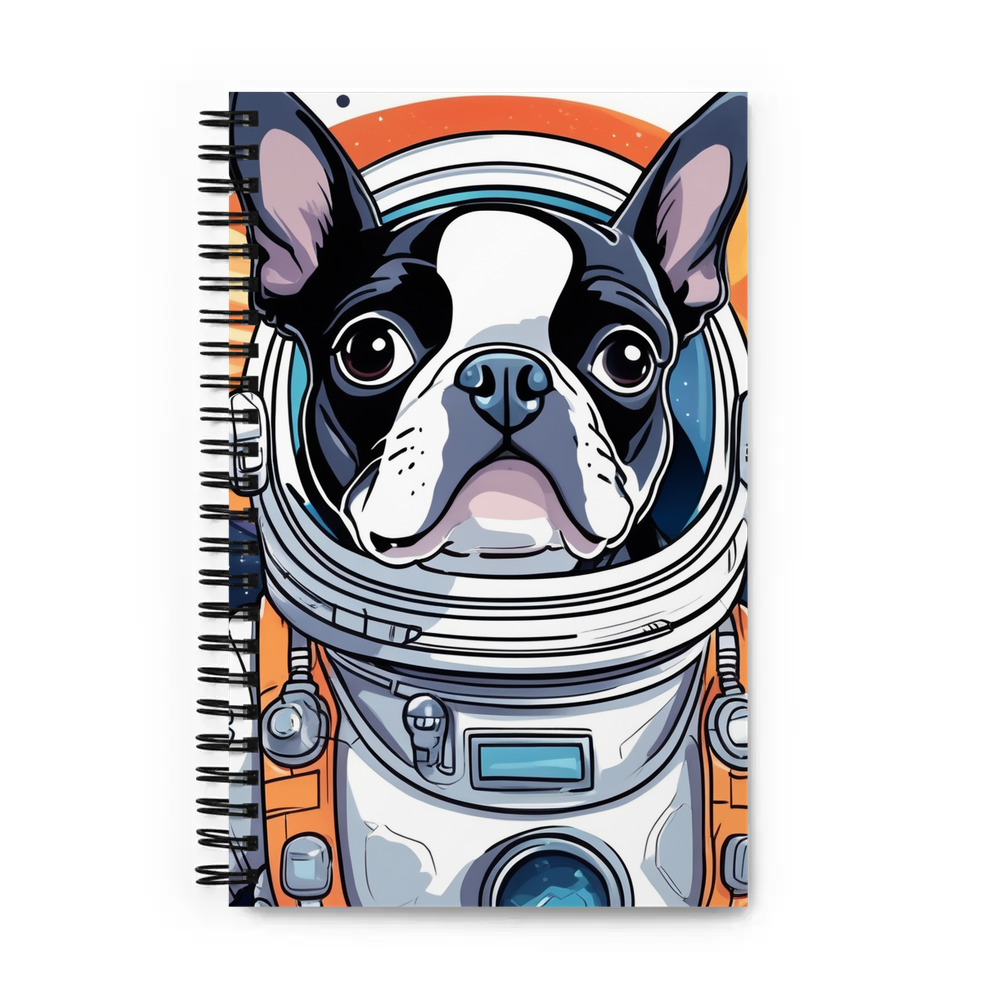 PugMug Custom Boston Terrier Spiral Notebook