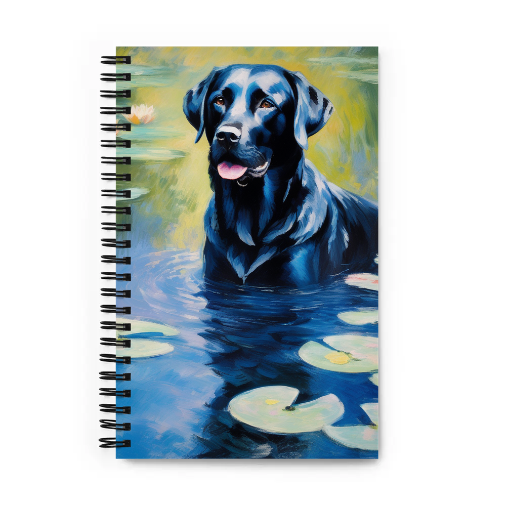 PugMug Custom Black Labrador Retriever Spiral Notebook