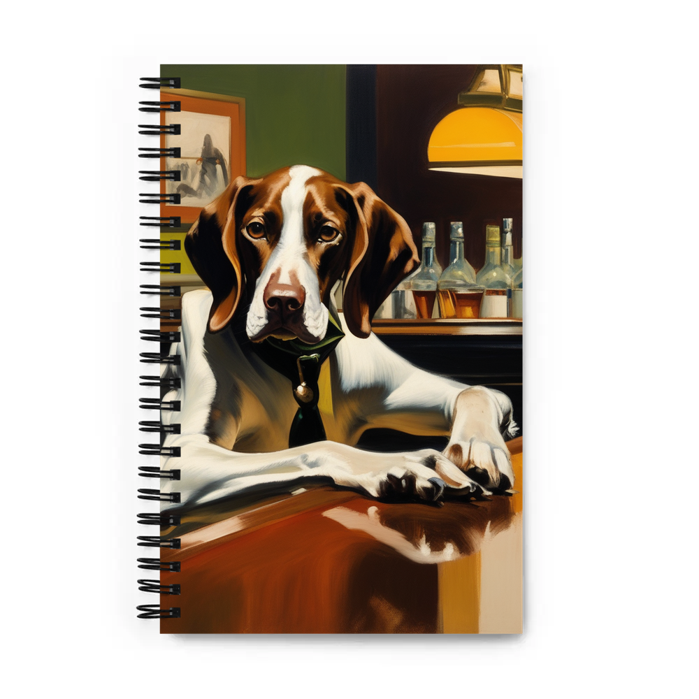 PugMug Custom Pointer Dog Spiral Notebook