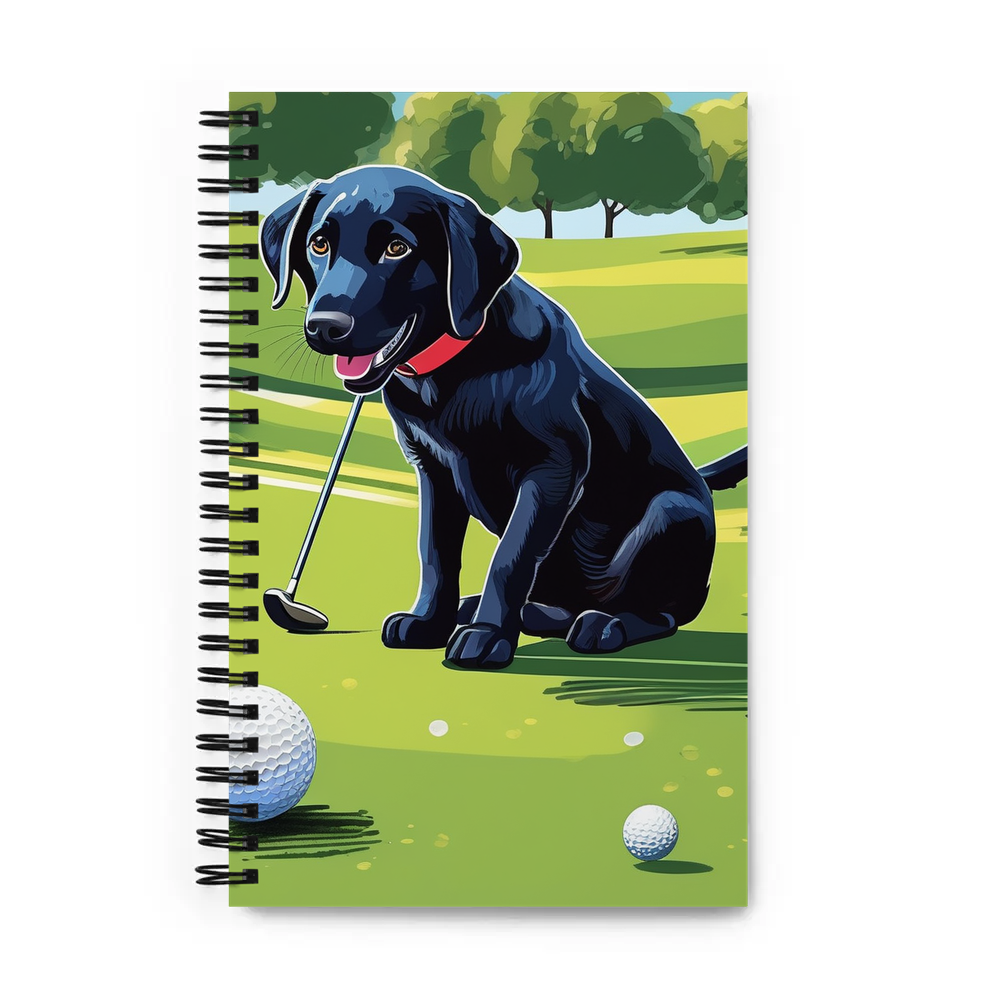 PugMug Custom Black Labrador Retriever Spiral Notebook