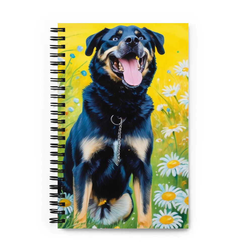 PugMug Custom Blue Spiral Notebook