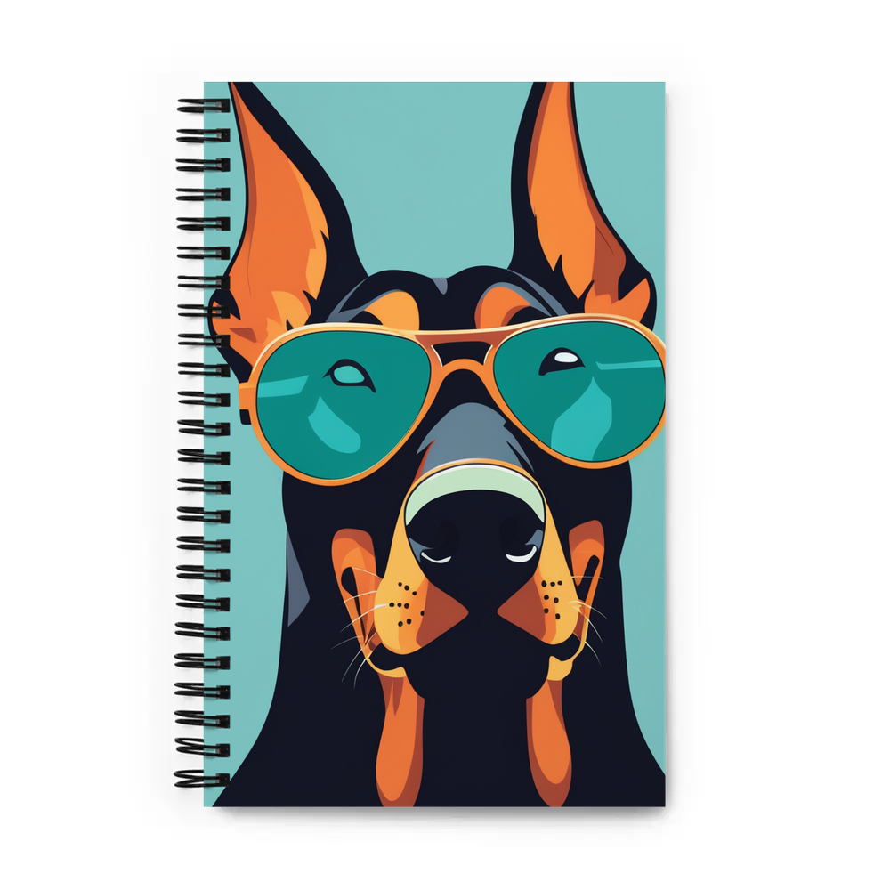 PugMug Custom Doberman Pinscher Spiral Notebook