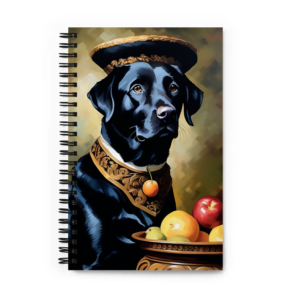 PugMug Custom Black Labrador Retriever Spiral Notebook