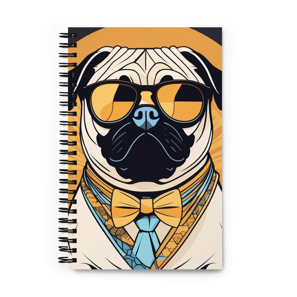 PugMug Custom Pug Spiral Notebook