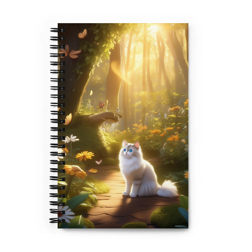 PugMug Custom Tabby Ragdoll Cat Spiral Notebook