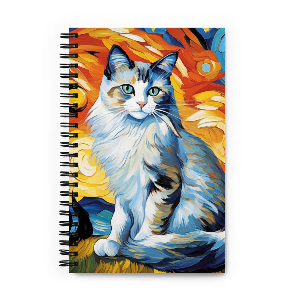PugMug Custom Tabby Ragdoll Cat Spiral Notebook