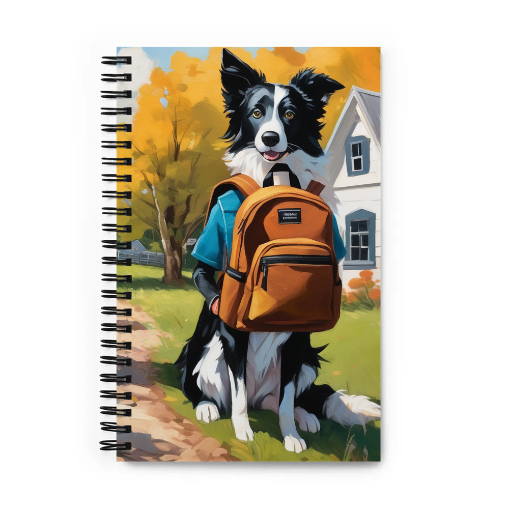 PugMug Custom Border Collie Spiral Notebook