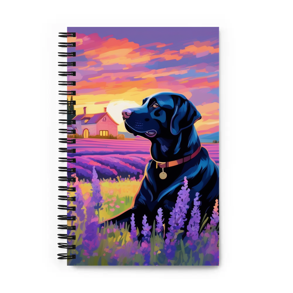 PugMug Custom Black Labrador Retriever Spiral Notebook