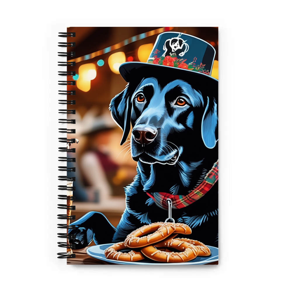 PugMug Custom Black Labrador Retriever Spiral Notebook