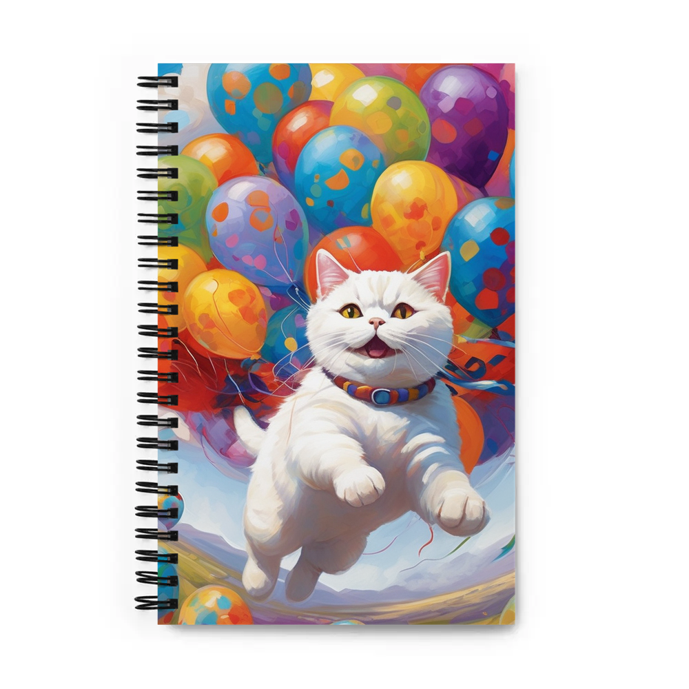 PugMug Custom White British Shorthair Cat Spiral Notebook